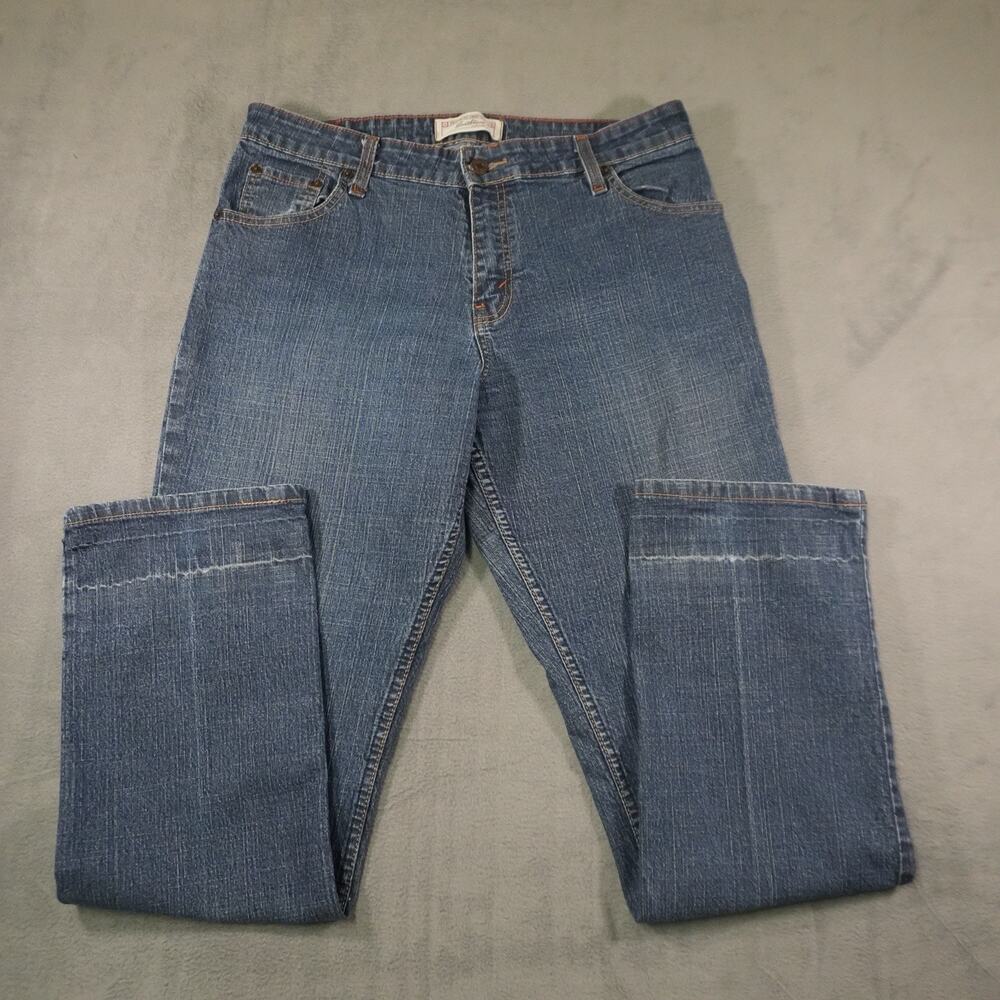 Levi Strauss Signature Jeans Blue Women’s 14 Medium Stretch Mid Rise Straight